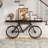 70.9? Extra Long Console Table with Bicycle Base, Narrow Sofa Table Industrial Entryway Table-1569280340-1566125484