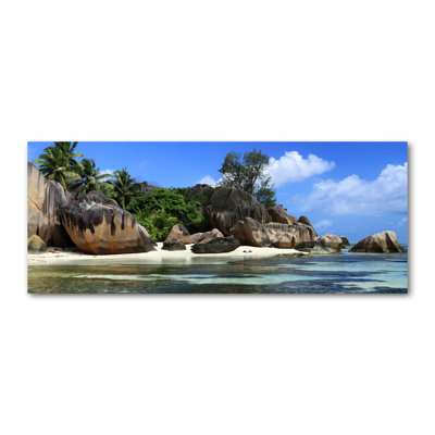 Seychelles Panorama 1 Piece Wall Art on Canvas