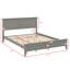 Lit plateforme contemporain en bois-290289464