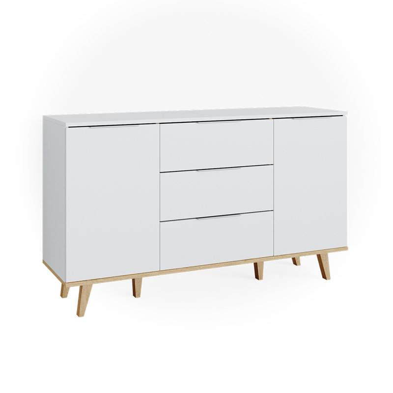 138 Cm Wide 3 Drawer Sideboard