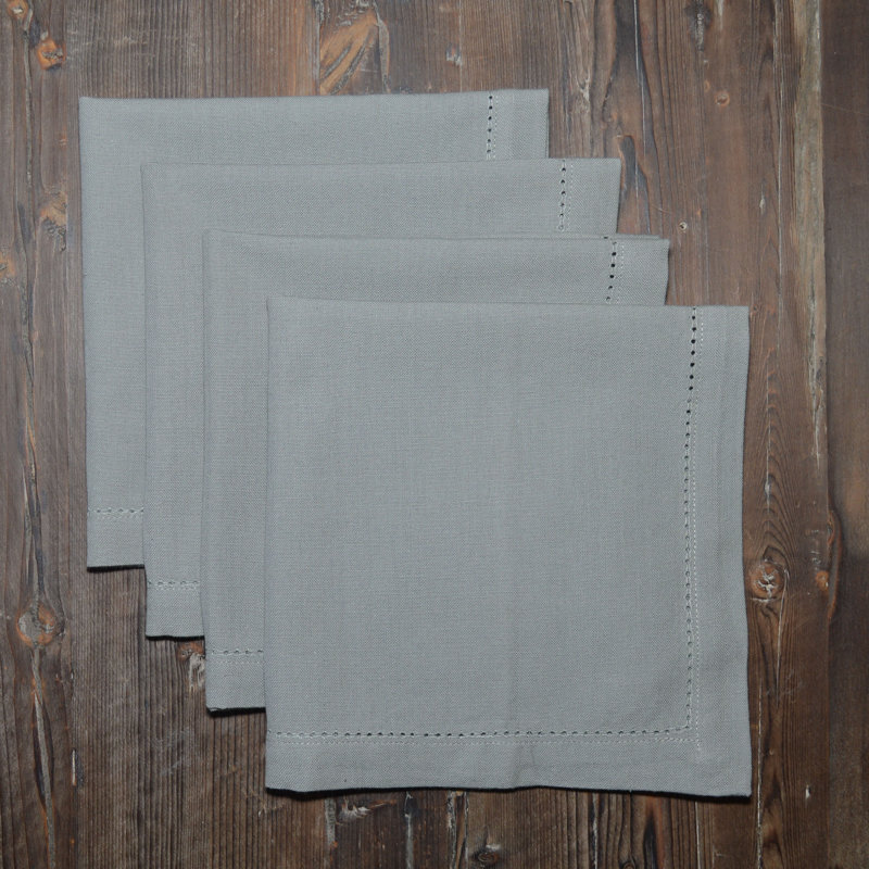 Adersen Cotton Square Napkin, Gray