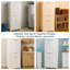 Armoire de rangement avec 2 tablettes réglables et tiroir central-2093708553