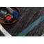 Tapis intérieur / extérieur à lignes abstraites gris / bleu 4 pi x 6 pi (3 pi 9 po x 5 pi 6 po) Branchar Azar-629713540