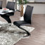 Chaise de salle à manger en similicuir 2 pièces-1525437391