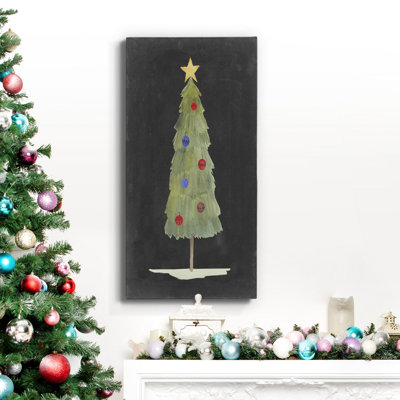 Toile tendue avec châssis de qualité supérieure Christmas Glow II - prête à être accrochée