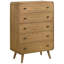 Commode de chambre à coucher Winston en frêne clair à 5 tiroirs