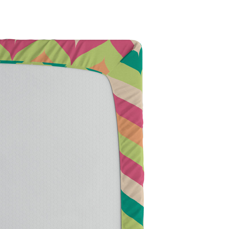 Microfiber Chevron Fitted Sheet, Full Fitted Sheet