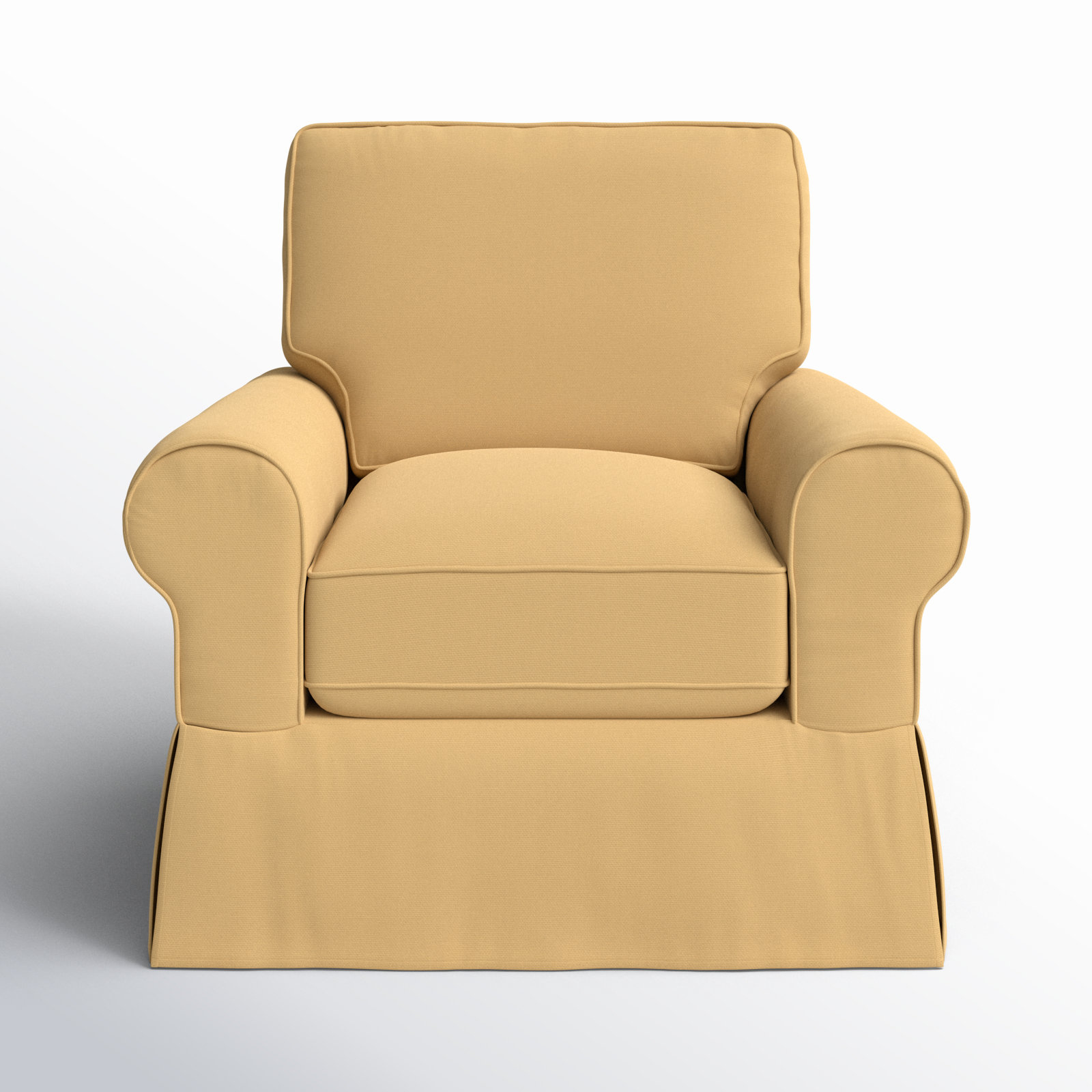 Porter Slipcovered Armchair, Bayou Sunshine Canvas