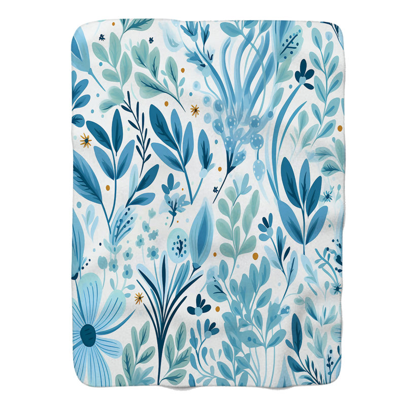 Sky Sky Blossoms - 1 pièce Sherpa Premium, Grand lit