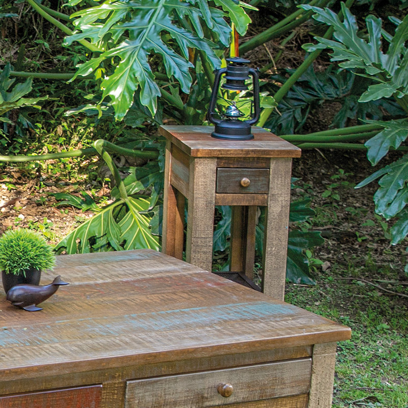 Gibbs Solid Wood End Table with Storage