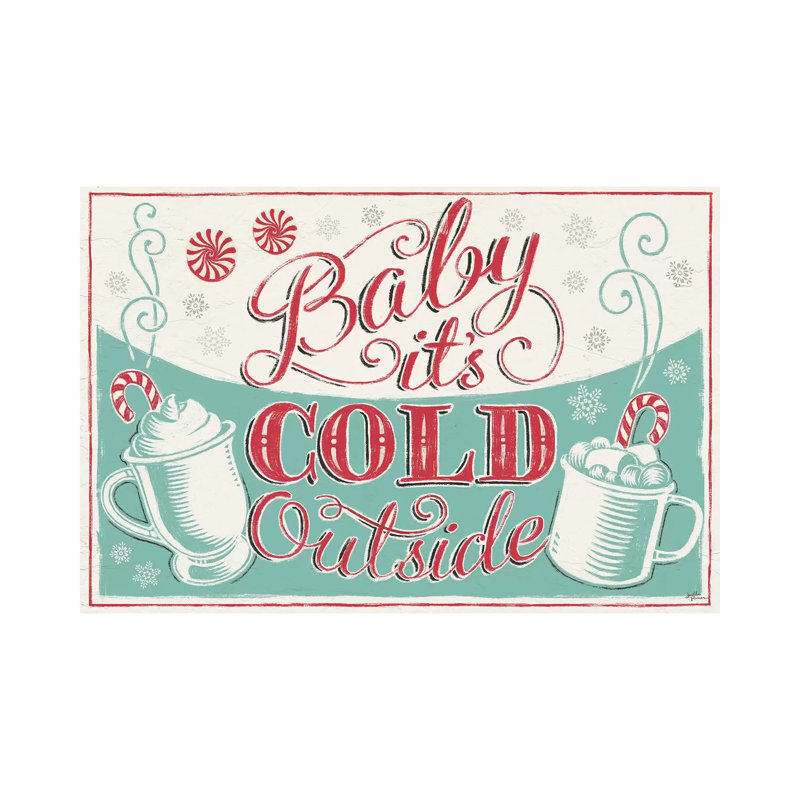 Merry Little Christmas: Baby It''s Cold Outside by Janelle Penner - Wrapped Canvas Print, 20.32 cm H x 30.48 cm W