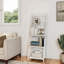 Bibliothèque à 4 niveaux échelle L 20 po x l 17 po x H 56 po Lavish Home, blanc-61175382