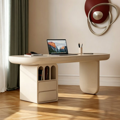 Bureau blanc crème de 47,24 po