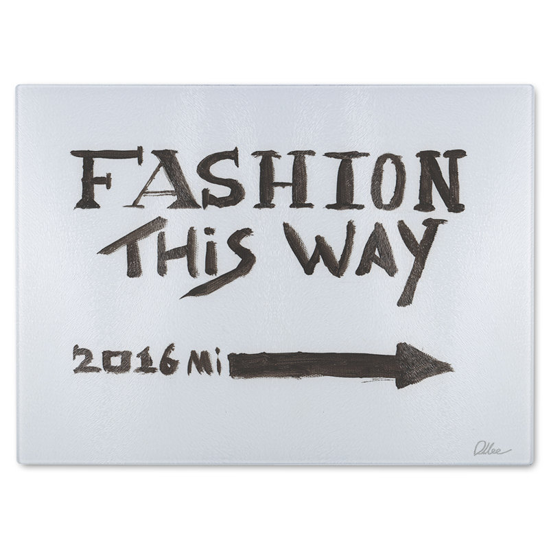 Fashion This Way Glass Chopping Board, 28cm L x 20cm W