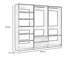Système d'organisation modulaire Dee, 2 supports à vêtements, 2 tiroirs, 6 tablettes, bois