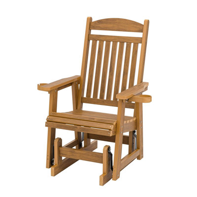 Poly Lumber Patio Glider with Removable Cup Holders by Red Barrel Studio