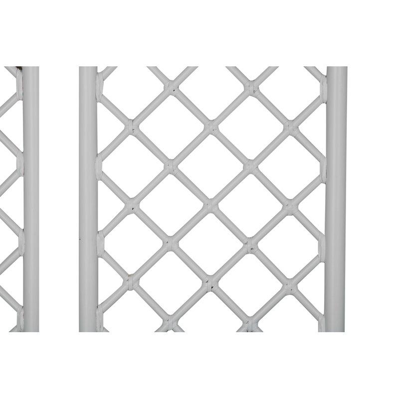 X And Diamond Open-Frame Headboard, King, Hot Pink