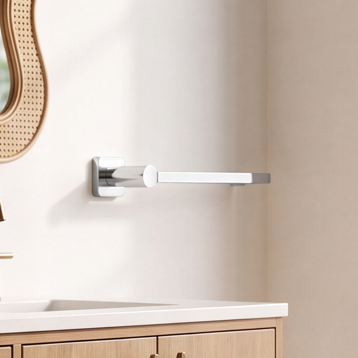 Parallel Towel Arm, Polished Chrome