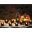 36Pcs Halloween Decorations Indoor Candles Black Tea Lights: Led Flameless Tealight Battery Operated Table Decor With Spider Webs (No Timer&Remote)