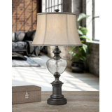 Acerra 30" Gunmetal and Mercury Glass Table Lamp