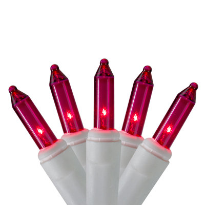 100-Count Mini Icicle Christmas Lights 4.6Ft White Wire
