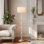 Lampe sur pied traditionnelle 62 "avec télécommande et ampoule à intensité variable