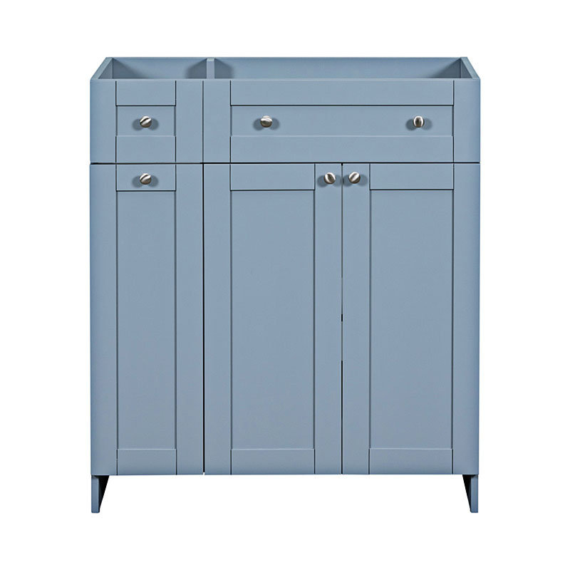 Base de meuble-lavabo simple 29 po seulement, Bleu clair