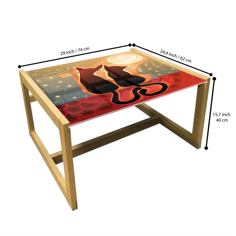 Jaithen Sled Coffee Table, 40cm H x 74cm W x 62cm D