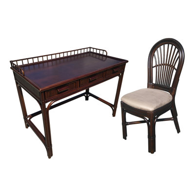 Stefani Solid Wood Writing Desk