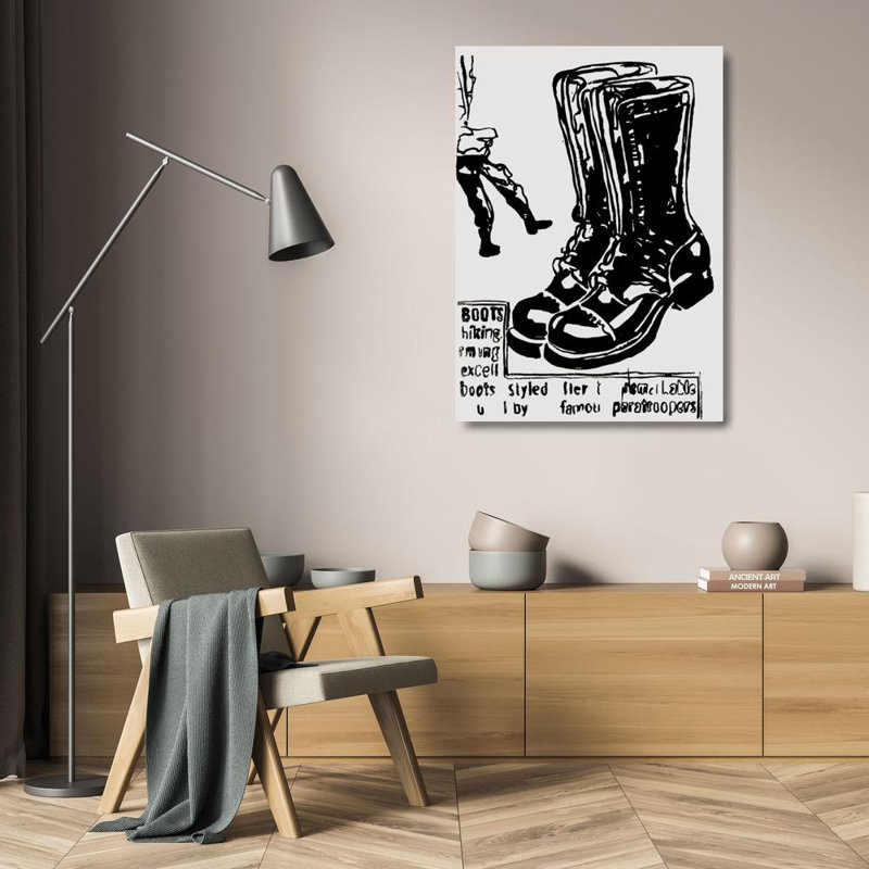 Bottes de parachutiste, c. 1985-86 MCG-W1248PFB, H 24 po x l 17 po