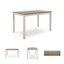 Ensemble de salle à manger rectangulaire pour restaurant L 36 po x l 60 po