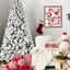 Arbre de Noël pré-éclairé floqué de 7 pi avec 400 lumières blanches chaudes, conception à dépliage automatique, support en métal stable pour la fonction de dépliement hivernal, décorations hivernales-1248443839