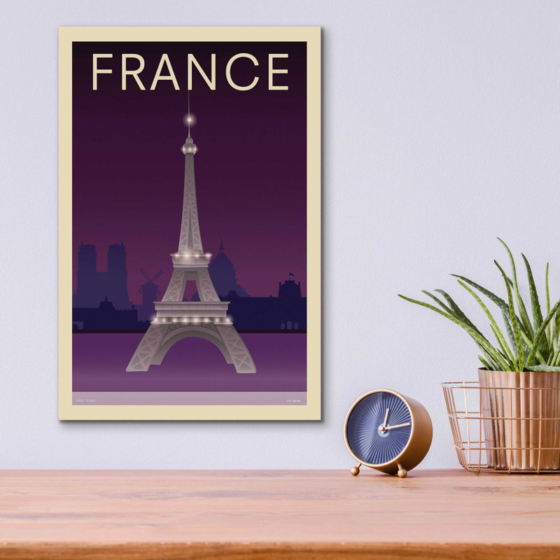 Tour Eiffel par Incado - impression non encadrée, H 16 po x l 12 po x P 0,13 po