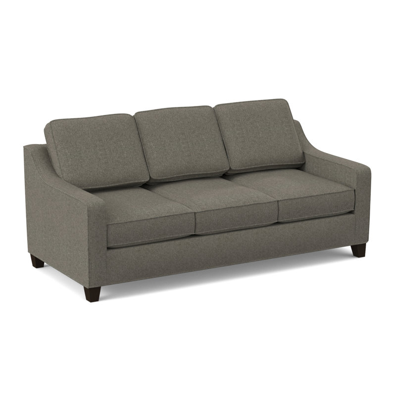 Clark 82" Square Arm Sofa with Reversible Cushions, Cafelle, Dorset Ash