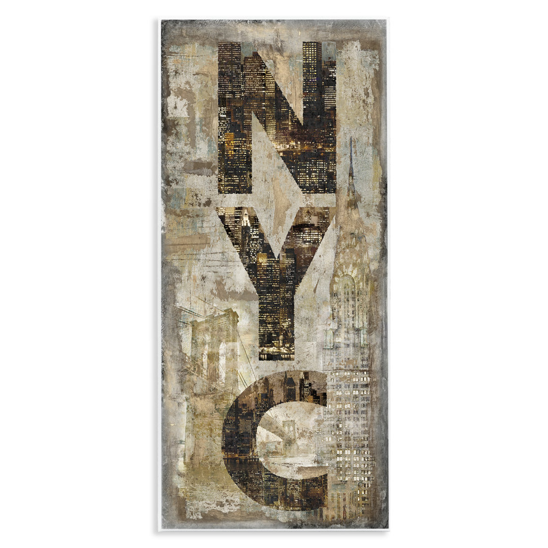 Henriqueta 'New York City Montage Collage' by Luke Wilson - Graphic Art Print Trent Austin Design®