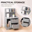 Solid Wood Square Accent Cabinet-2089671245