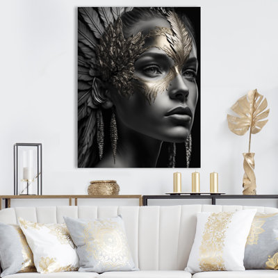 Femme bohémienne rétro sur toile