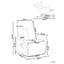 90 cm Wide Faux Leather Rocker and Swivel Recliner