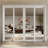 80" White Prefinished Mirrored Closet Sliding Door with Hardware Kit-110455445