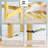 4-Tier Open Storage Bamboo Ladder Shelf for Bathroom, Bedroom, Kitchen, Black-1052982479