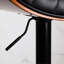 360 tabourets pivotants avec revêtement en cuir noir pour les chaises de pub ergonomiques-120946533