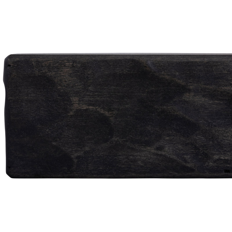 Tablette de manteau de cheminée Rough Hewn, 6.25", Nuit noire, 48"