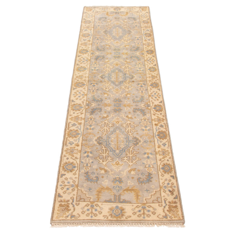 Tapis gris clair Royal Oushak 2 pi 6 po x 10 pi 1 po
