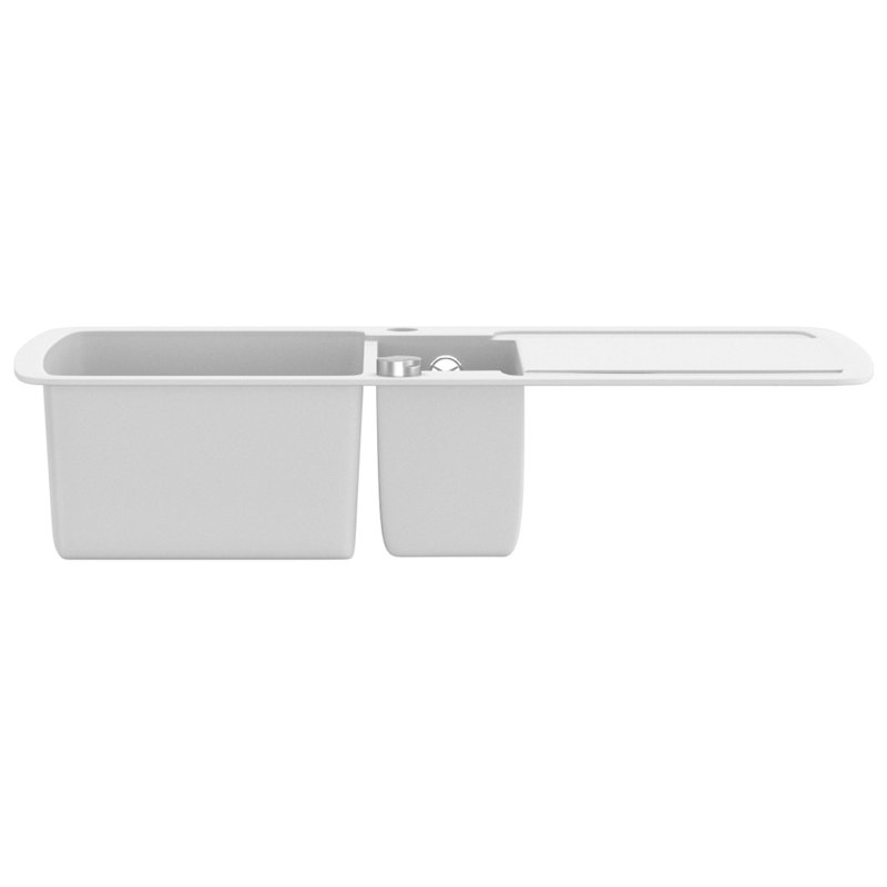 Lolita Granite Kitchen Sink Double Basins White