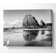 Magnificent Ocean Rocks B N W - Wrapped Canvas Art Prints