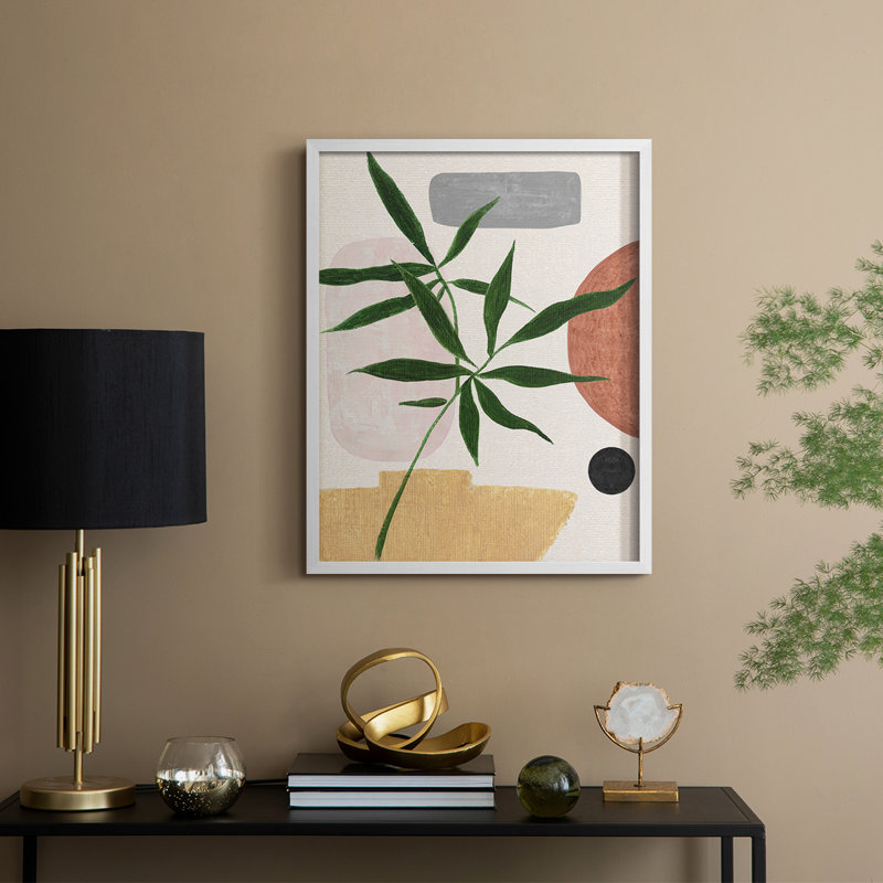 Contemporary Nature II Framed Print - Solid Wood, 15" H x 12" W