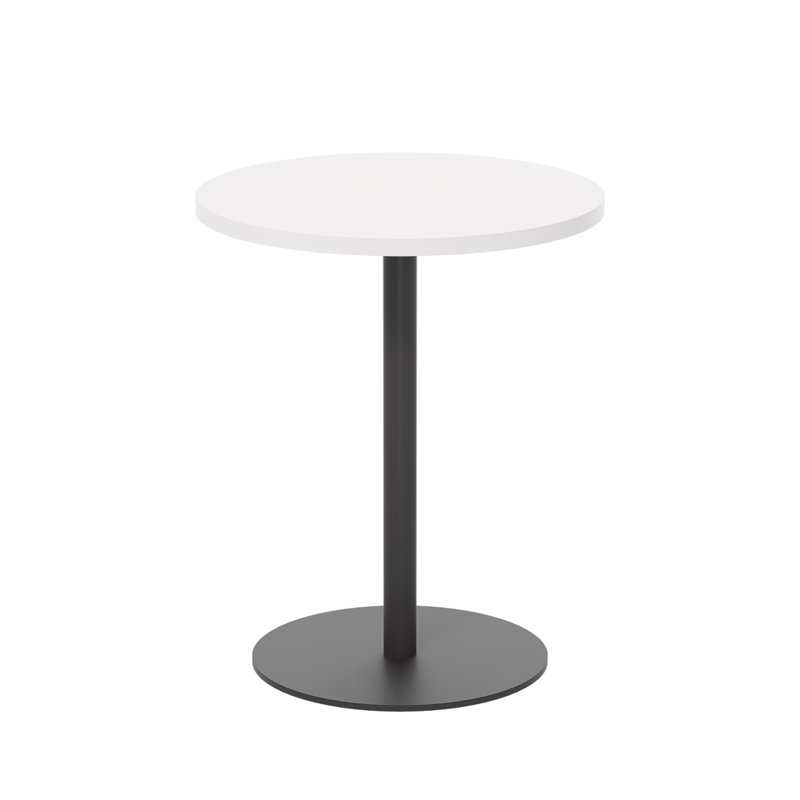 60Cm Pedestal Dining Table, White