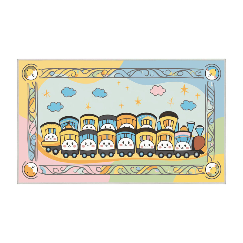 Tapis pour enfant Zoomie, Rectangulaire 8 pi x 12 pi