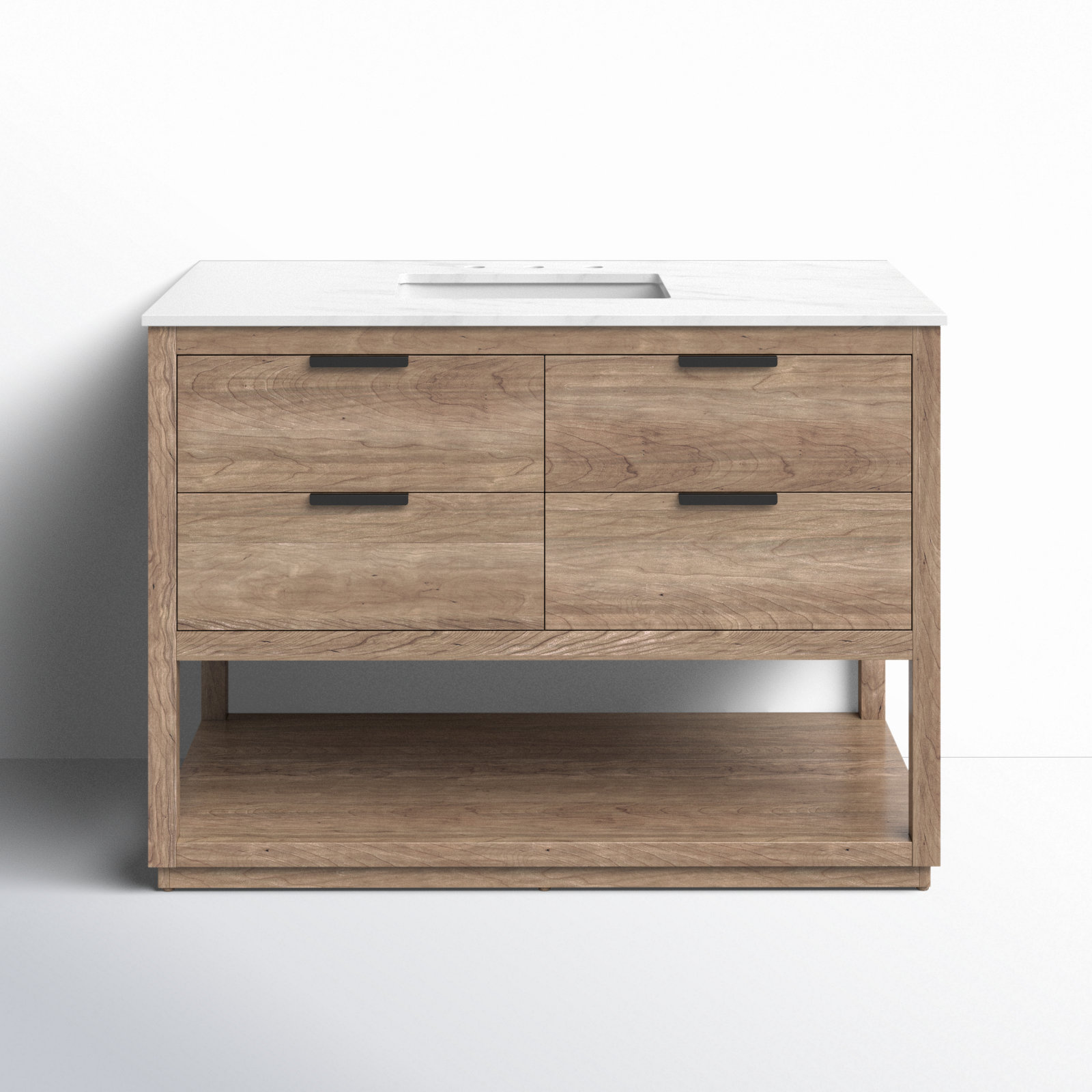 Felicity 42'' Single Bathroom Vanity, Natural Oak