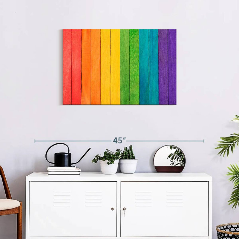 Kiahanna Pride On Wood, 34" H x 51" W
